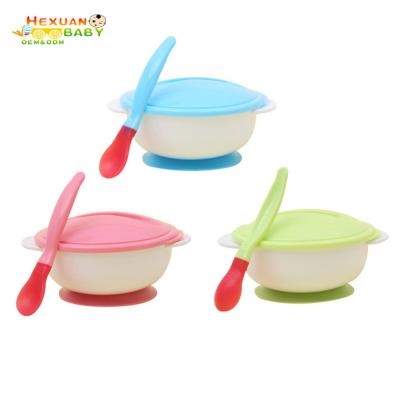 China BPA Free Plastic Baby Feeding Bowls with Lid and Super Suction Serving Bowl for Toddlers Self Feeding Fits Most Highchair Trays for sale