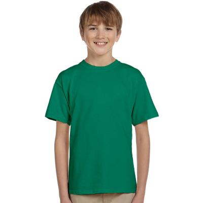 China 100% Custom Logo Blank Kids T-shirts Plain Cotton Children's Anti-pilling T-shirts for Boys and Girls for sale