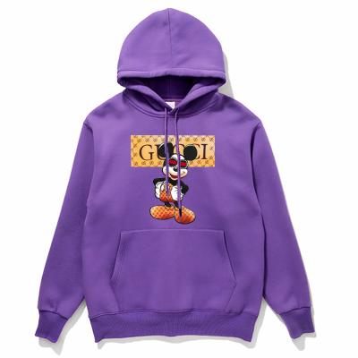 China GOODVERY Mickey 10 Color Anti-pilling Sweater Cartoon Hooded Copy 2022 Plus Velvet Hooded Sweater Ladies Loose Pullover Hoodie for sale