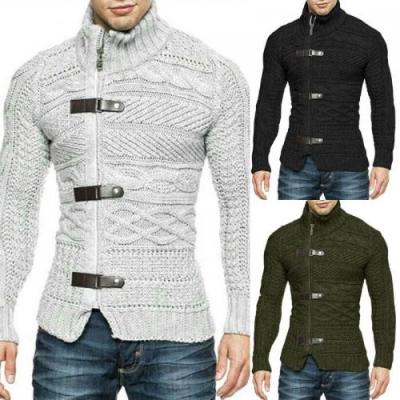 China 2021 new arrivals thin acrylic men's breathable cardigan knitted sweater for sale