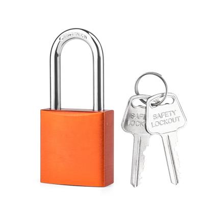 China Door .warehouse OEM manufacturer Compact Aluminum Lockout padlock for industrial lockout-tagout conductive areas for sale