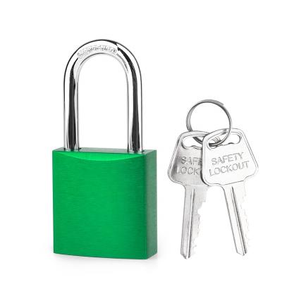 China Automatic Aluminum Padlock Automatic Aluminum Padlock with Master Locked Custom Laser Coding for Industrial Lockout Tagout for sale