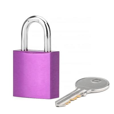 China Small Aluminum Padlock Compact Anodized Aluminum Padlock With 5*20MM Steel Shackle For Electrical Insulation Lockout/tagout for sale