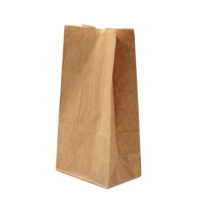 China High Quality Recycled Materials Durable Using Offset Printing Paper Bag Kraft Paper Packaging Folding Food Container For Fruit Bread for sale