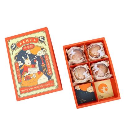 China Materials factory supply attractive price chinese style drawer handle box reused paper box for festival gift dessert moon cake candy for sale