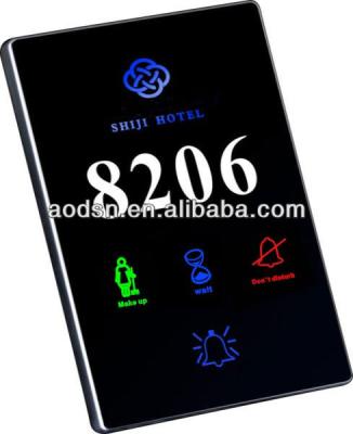 China Stainless Steel Hotel Wired Touch Screen Doorbell Panel /do Do Not Disturb / Dial for sale