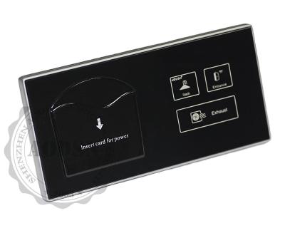 China hotel room insert card for electric switch touch screen control switch 86*172mm for sale