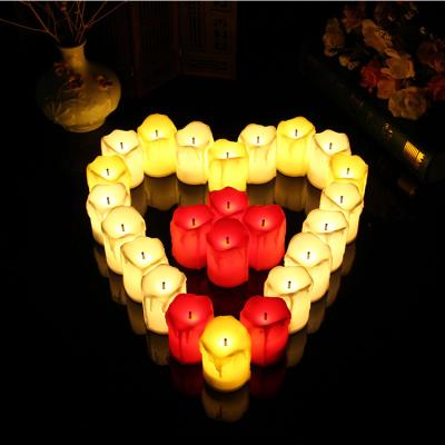 China Birthdays Popular N982 LED Tealight Flameless Flickering Candles Small White Candle Tea Lights Wedding Party Decora for sale