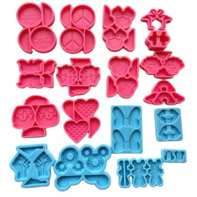 China L996 Diy Resin Craft Puzzle Mold Perfect Day Flamingos Viable Handmade Silicone Straw Amazing Mold For Straws for sale