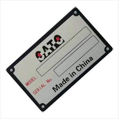 China China Custom Stainless Steel Logo Metal Plate Engraved Durable Etched Logo Nameplate for sale