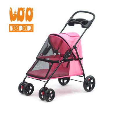 China Viable Cheap Dog Stroller Dog Strollers For Medium Dogs Stainless Steel Trolley for sale