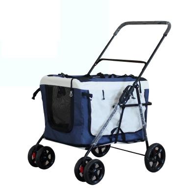 China China Factory Newest High Quality Wholesale Viable Twin Stroller Dog Pet Strollers For Dogs for sale