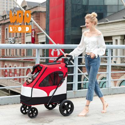 China New Viable Hot Selling Pet Stroller Style 3 Wheel Pet Travel Trolley For Big Dog BL06A for sale