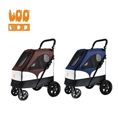 China Factory Cheap Pet Stroller 4 Wheels Best Sustainable Pet Walker Dog Strollers for sale