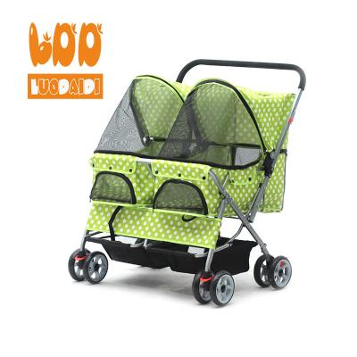 China Sustainable Dog Stroller 4 Wheels Double Dog Stroller From China Suppliers for sale