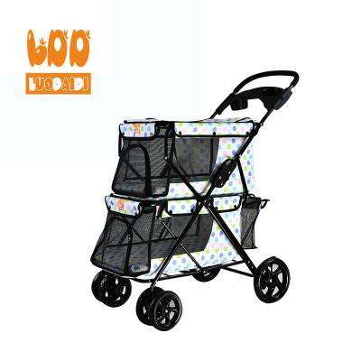 China 2018 Viable Double Stroller Factory Pet Carrier China Twin Pet Stroller for sale