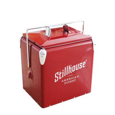 China Sustainable 13L Aluminum Drink Cooler Metal Beer Ice Cooler Box for sale