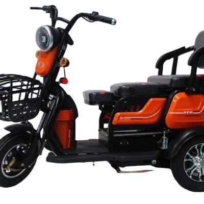 China Electric motorcycle 60V 800W 3 seat steel body high power wosu tricycle for sale