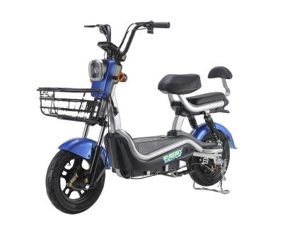 China New steel cheap electric bike with turn signal light 350w 48v 12 electric bicycle for sale