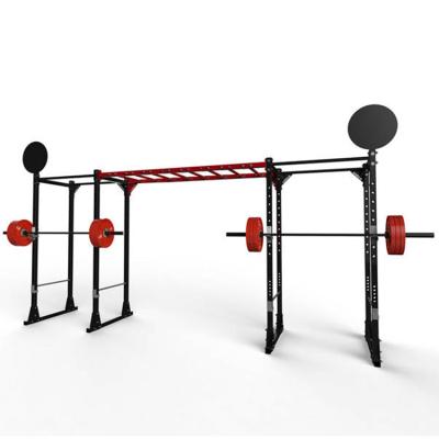 China Modern Indoor Power Cage Rack Station 2 Rack With Bar Factory Supply for sale