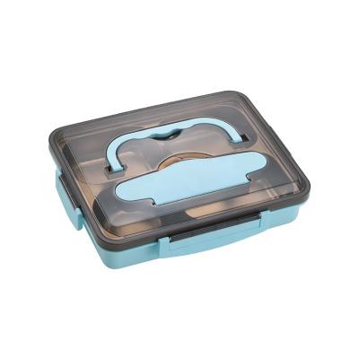 China Viable & Children 304 Stainless Steel Bento Lunch Box Food Grade Portable Integrated Removable Water Injection Stocked Heating Lunch Box for sale