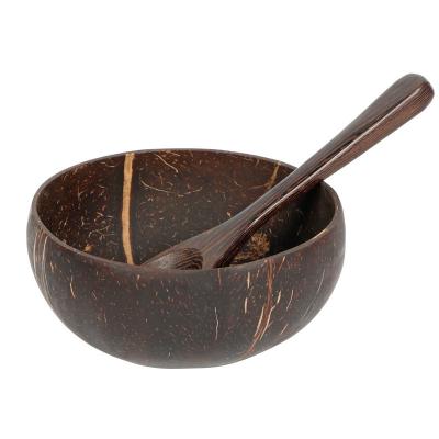 China Disposable Natural Hot Selling Bowl Summer Wooden Shell Bowl Dessert Fruit Coconut Environmental Premium Customized Support From Vietnam Carved for sale