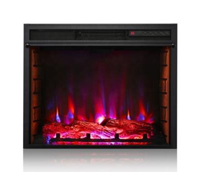 China Hotel Decorative Insert 2000w Heater And Flame Remote Control Indoor Realistic Led Electric Fireplace for sale