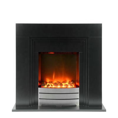 China Hotel Style Simple Safe Heater Wood Freestanding Electric Fireplace With Mantel for sale