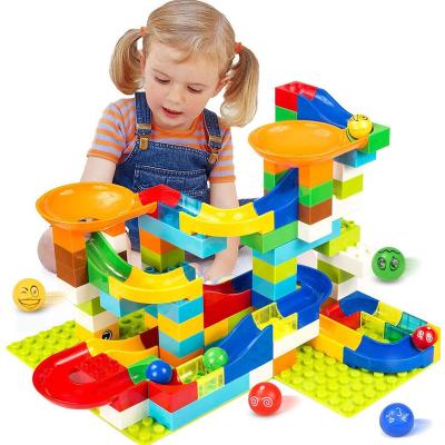 China Building Toy 240 PCS STEM Toys Building Block Set With Marble Run For Kids 3+ for sale