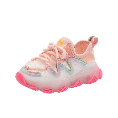 China Designers Hot Sale Anti-Slippery Casual Running Flashing Light Led Kids Sports Boy Girls Baby Sneakers Kids Shoes for sale