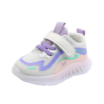 China Colorful Surface Breathable Net Breathable Kids Lights Shine Shoes For Men And Women Kids Shoes Sport Girls' Shoes Sneakers for sale