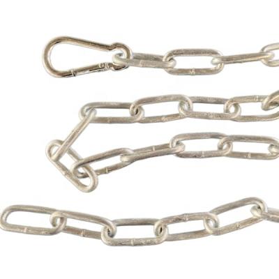 China Chain US Service Type HDG Straight Link Chain With Snap Hook On One End for sale