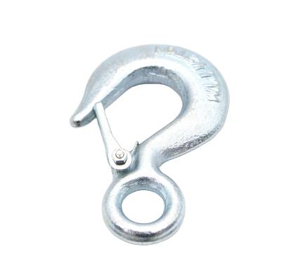 China Heavy Industry Galvanized Paint Carbon Steel 320C 320 Eye Lifting Hooks Large High Strength With Safety Latch for sale