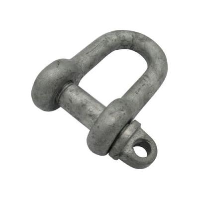 China Heavy Industry Galvanized DIN82101 Form B Form C Grade M Drop Forged Anchor Chain Dee D Hoisting Shackle for sale