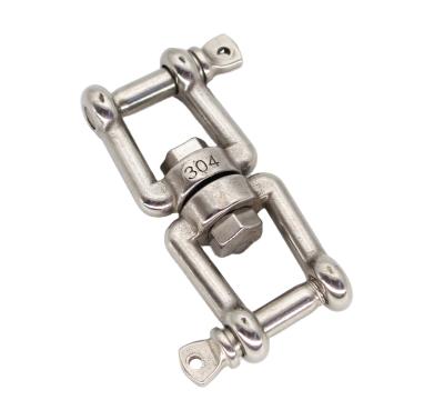 China Stainless Steel SS316S S304 A2 A4 SS304 SS316 Stainless Steel Polished Jaw And Jaw Chain Swivels for sale