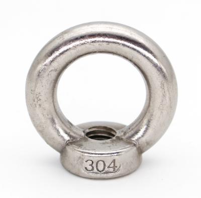 China DIN 582 Heavy Industry Marine Grade Commercial Stainless Steel AISI304 AISI316 A4 A2 Polished M10 M12 M16 M24 Eye Lifting Nuts for sale