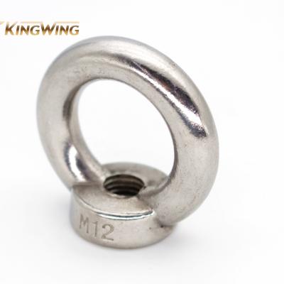 China Heavy Industry Commercial Stainless Steel A4 A2 Polished M10 M12 M16 M24 Eye Lifting Nuts for sale