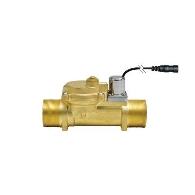 China Public Toilet 1 Inch Female Wire DC 6V 12V Water Brass Solenoid Valves For Public Restroom WC Auto Flush for sale