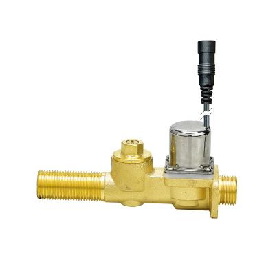 China Public toilet 12v dc G1/2inch sensor auto urinal water flush solenoid valve with brass check valve for sale