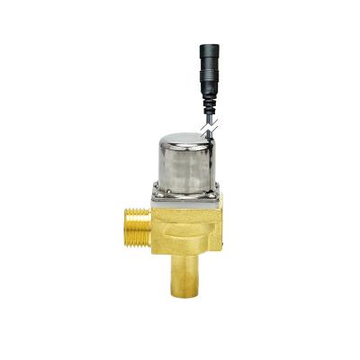 China Public Restroom Brass Pulse Water Valve 1/2 Inch Urinal Water Flow Bistable Latching Electric Solenoid Valves for sale