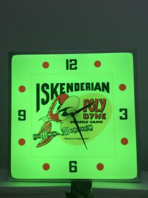 China RGB Acrylic Vacuum Forming Light Box Clock UV Printing For Indoor Advertising for sale