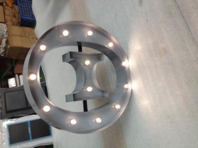 China Silver Alphabet Metal Letter Lights Led Backlit Sign Letters For Advertising for sale