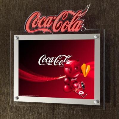 China Advertising Acrylic Frame LED Light Box Display Wall Mounted For Home Decoration for sale