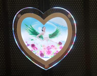 China Irregular Shape Crystal LED Photography Light Box Frameless Brightness for sale