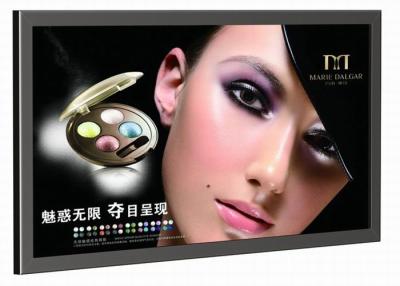 China Back Lit Fabric LED Light Box With Black Aluminum Frame For Advertisement for sale