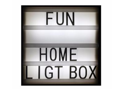 China A4 Size Wood Customisable Cinematic Light Box for Decor Hight Brightness for sale