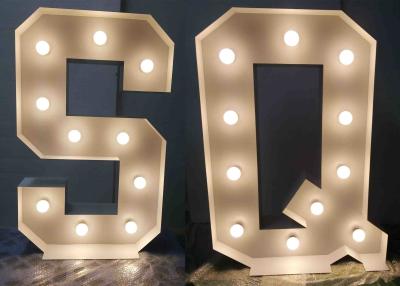 China Marquee LED Light Up Wedding Letter Lights , Alphabet Vintage Lighted Letters for sale