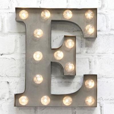 China LED Light Bulb Signs Letters ,  Illuminated Small Marquee Letter Lights for sale