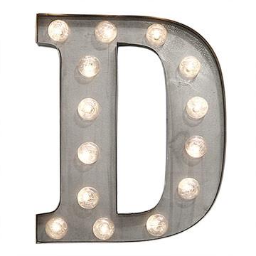 China Custom Vintage Metal Letters With Lights , Alphabet Letters Lights for sale