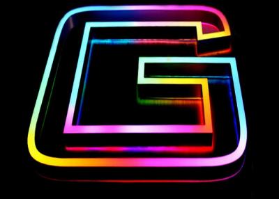 China RGB Colors Acrylic Neon LED Custom Neon Light Signs Front Lit For Decorating for sale